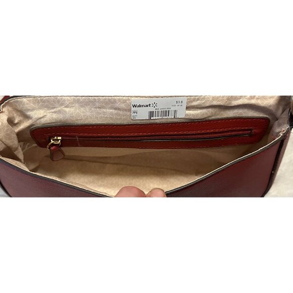 Women's Wal-Mart Stores Red MIA Shoulder Bag w/Snap Button One Size (NEW-Other) - Picture 13 of 15